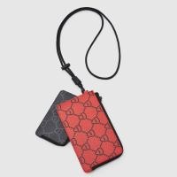 ราคา กระเป๋า CPS CHAPS Monogram Neck Pouch ‘BLACK/RED’ (28970945584)