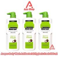 ราคา Asepso Body Wash Hygienic Fresh อาเซปโซ ครีมอาบน้ำ สบู่เหลว 500 มล [3 ขวด สีเขียว] HH 5103 (46705537011)