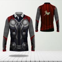 ราคา Tinishop - เสื้อยืดพิมพ์แบบกําหนดเอง Thor พร้อมคอปกโปโล | เสื้อโปโลชุดธอร์แขนยาวผู้ชาย (44178652359)