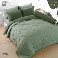 ราคา ST 78 : STAMP (TWOTONE) ชุดเครื่องนอนแสตมป์ รุ่นสีพื้น-ทูโทน (ชุดผ้าปู 3.5 , 5 , 6 ฟุต ผ้านวม) (1390421057)