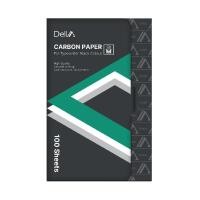 ราคา DELTA กระดาษคาร์บอน 21x33 ซม. สีดำ (100 แผ่น) (17220010208)