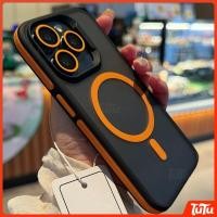 ราคา TuTu แฟชั่น Matte Bicolor แม่เหล็กสําหรับ iPhone 17 16 15 14 13 12 11 Pro Max Plus Air Matte กันกระแทกเคสโทรศัพท์ (54102749348)