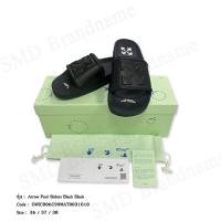 ราคา Off-White รองเท้าแตะผู้หญิง รุ่น Arrow Pool Sliders Black Black Code: OWIC006C99MAT0031010 (22052256148)