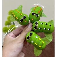 ราคา แฮนด์เมคกิ๊ปติดผม หนอนชาเขียว หนอนใส่แว่น (27337128121)