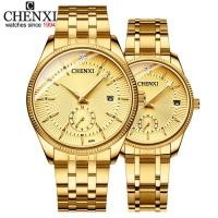 ราคา CHENXI CHENXI CX-069A Gold Quartz นาฬิกาข้อมือนาฬิกาคู่ควอตซ์แฟชั่นวันที่นาฬิกาควอตซ์ (57007790844)