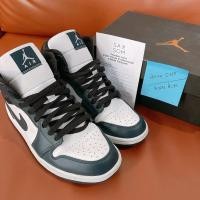 ราคา Nike Air jordan 1 mid dark teal มือ 2 ของแท้ (19463882381)