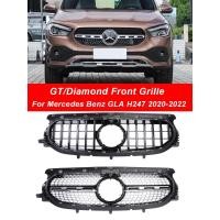 ราคา For Mercedes Benz GLA Class H247 Front Bumper Panamericana GT Grille Black AMG Style 220 250 220d 2 (55953224097)