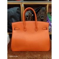 ราคา ♥️♥️♥️งานสั่งตัด ทรงสวยเปะ♥️♥️♥️ ทรง Hermès Birkin Bag 35 cm „Feu Orange“ ไม่ตีแบรนด์ (4254433185)