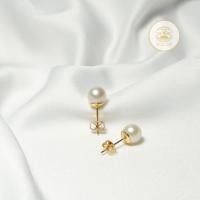 ราคา ต่างหูสตั๊ดผู้หญิง Seawater Pearl ของแท้จาก Lombok South Sea Pearl 1226 (46455936484)
