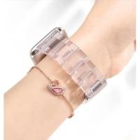 ราคา (พร้อมส่ง) สายลูกปัดเรซินโซ่ใสของ Apple Watch สุดฮิต!! ✅แถมฟรี‼️เครื่องตัดสาย vrLi (9155566468)