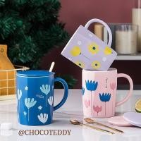 ราคา Choco Teddy แก้วกาแฟ แก้วเซรามิค ลายดอกไม้ ลายกราฟฟิก ทรง 8 เหลี่ยม (11348295418)