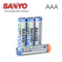 ราคา Sanyo ถ่านชาร์จ AAA 1000 mAh NIMH Rechargeable Battery 2 ก้อน (3916627150)