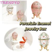 ราคา TRENDYO เคลือบหัตถกรรมไข่,สไตล์ยุโรปสร้างสรรค์ตกแต่งเคลือบไข่อีสเตอร์,ของขวัญหรูหรากล่องเครื่องประดับที่สวยงามออกแบบโลหะหัตถกรรมเครื่องประดับเ (52208033028)