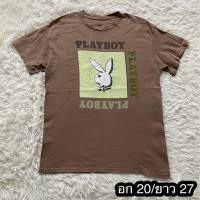 ราคา เสื้อยืดมือสอง Playboy size M no.35 (49150176296)