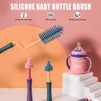 ราคา 3pcs/set แปรงล้างขวดนม ชุดแปรงซิลิโคนล้างขวดนม (14333336334)