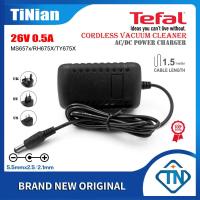 ราคา 26V 0.5A 500mA อะแดปเตอร์แปลงไฟ AC/DC FS-9100033235 สําหรับ Tefal TY5516 TY6756 TY5510HS MS657x TY675x Airbot Electrolux เครื่องดูดฝุ่นไร้สาย 21.6V แบตเตอรี่ Charger (23355897067)