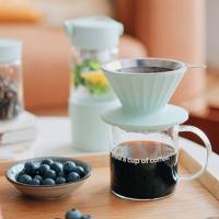 ราคา [Beiding] ถ้วยกรองกาแฟตาข่ายกรองสองชั้นชุดกาแฟมือเจาะช่องทางกรองตาข่ายเครื่องมือเครื่องมือกรอง- (56458169858)