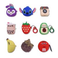 ราคา เคสสำหรับ Apple AirPods ยางทำจากซิลิคอน ป้องกัน กรณี ปก กันกระแทก น่ารัก Carton Charging Box Earphone Case (3853528396)
