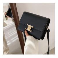ราคา Hitam Womens SLING BAG กระเป๋าสะพายหนังสีดําเกาหลี NECHAMA TA310B5 Contemporary PREMIUM BATAM (22682426462)