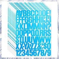 ราคา ตัวอักษรสติกเกอร์ตัวอักษร 1.5 นิ้ว 8 แผ่น 576 ชิ้นกาวจํานวนสติกเกอร์ ง เอแคลส์ สําหรับสมุดจดบันทึก แสงสว่าง สีฟ้า (44906409771)