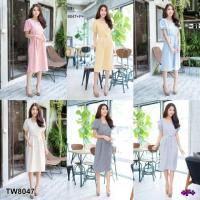 ราคา Dress เดรสคอเหลี่ยมแขนตุ๊กตา ปลายแขน (2730413793)
