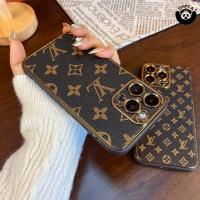 ราคา เคสป้องกันโทรศัพท์มือถือ เคสหนังกันกระแทกหรูหรา iPhone 16 15 14 13 12 11 Pro Max หนังย้อนยุคปั๊มร้อน LV กล้องหลังป้องกัน (27761064492)