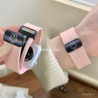 ราคา การ์ตูนน่ารัก Miffy ซิลิโคนแม่เหล็กหัวเข็มขัดสําหรับ IWatch Series 11 S10 Apple Watch Series 987se654 SE3 ultra3 46 มม.49 มม.45 มม.42 มม.สร้อยข้อมือ (45952524298)