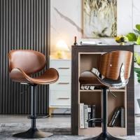 ราคา เก้าอี้บาร์ยกไม้เก้าอี้บาร์ด้านหน้าNordic Homeเก้าอี้ล้อเลื่อนด้านหลังโมเดิร์นเรียบง่ายหรูหราสตูลสูง (27150289064)