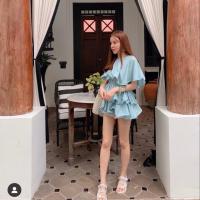 ราคา เสื้อแบรนด์ flat2112 สีเขียว ใช้งานครั้งเดียว (2349826271)