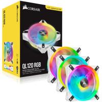 ราคา FAN Corsair QL Series, iCUE QL120 RGB, 120mm RGB LED PWM White Fan, Triple Fan Kit (4744796299)
