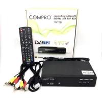 ราคา กล่องรับสัญญาณเสาอากาศดิจิตอลทีวี Compro รุ่น T2B (16395033971)