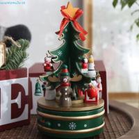 ราคา SEVENHOME3E หมุนกล่องดนตรีไม้, การศึกษา Interactive Christmas Tree Music Box, ไม้การ์ตูนคริสต์มาส Carousel ของขวัญเด็ก Musicbox เทศกาลตกแต่งวันหยุด (57951668696)