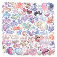 ราคา 60ชิ้น/เซ็ต ✿ สติ๊กเกอร์หัวใจคริสตัลดรีม 3 มิติ ✿ สติ๊กเกอร์สติ๊กเกอร์แฟชั่น Doodle กันน้ํา DIY (44907769557)