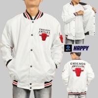 ราคา HAPPY Premium Varsity แจ็คเก็ตเบสบอลเย็บปักถักร้อยเต็ม Chicago Bulls ผู้ชายผู้หญิง Casual Vintage (44906411083)