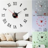 ราคา ( โรมัน ) นาฬิกาติดผนัง DIY 3D วอลเปเปอร์ clock 3d watch acrylic wall (3868409792)