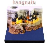 ราคา KANGNAI ปฏิทินประติมากรรมกระดาษ, เครื่องประดับตั้งโต๊ะ Notepad ปฏิทินปราสาทวิเศษ, งานฝีมือกระดาษอเนกประสงค์พร้อมไฟ 2026 ปฏิทินรายสัปดาห์ (45208265413)
