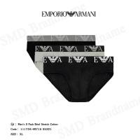 ราคา Emporio Armani กางเกงชั้นใน รุ่น Men's 3 Pack Brief Stretch Cotton Code: 111734 4R715 35321 (27286208766)