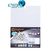 ราคา Cwd สติ๊กเกอร์ขาวด้าน ตราช้าง ขนาด A4 (50แผ่น)210x297มม (41473497796)