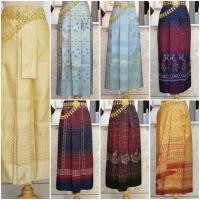 ราคา ผ้าถุงตัดเย็บแบบป้ายหน้านาง /มีบริการเก็บเงินปลายทางค่ะ (6049650970)