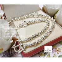 ราคา สร้อยเงินแท้ ลายผ่าหวาย ห้อยพระ 3 องค์ :SM0026 (2039898472)