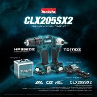ราคา MAKITA CLX205 ชุดสว่านไร้สาย 12v รุ่น CLX205SX2 (เครื่องเปล่า+กล่องมิเนียม) TD111DZ/HP332DZ C1xB2x1.5ah DC10SB |ชุด| (19104110696)