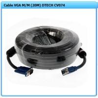 ราคา Cable VGA M/M (20M) DTECH CV074 Cable RGB M/M (20M) By Dtech สายเชื่อมต่อ RGB ยาว 20 เมตร (28009345369)