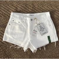 ราคา Pull&Bear Denim short กางเกงขาสั้นสีขาว (1170592312)