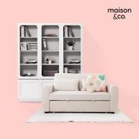 ราคา SB Design Square โซฟาเบด รุ่น Butter สีขาว พร้อมตู้สูง x3 รุ่น Solla สีขาว แบรนด์ MAISON&CO. (27543050842)