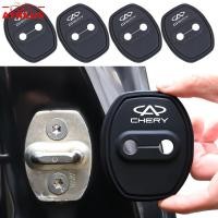 ราคา 4 ชิ้น Chery ซิลิโคนแผ่นล็อคประตู กันเสียงบัฟเฟอร์เงียบ ประตูรถยนต์ป้องกันการชนกัน รถล็อคประตูหัวเข็มขัดปก สำหรับ Chery Tiggo 5x 8 7 Pro 4 Omoda 5 E5 TJ-1 Face QQ EQ1 EV 2025 (48507821638)