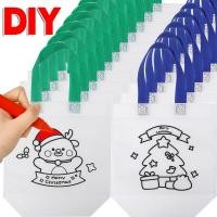 ราคา Christmas Doodle Tote Bag - ชุดงานฝีมือระบายสี DIY สําหรับเด็ก, ถุงของขวัญนํากลับมาใช้ใหม่ไม่ทอ, โปรดปรานปาร์ตี้และตกแต่งวันหยุด (27590126376)
