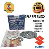 ราคา ชุดเกียร์ SUZUKI_SMASH ดั้งเดิม + SUZUKI SGP CHAIN SMASH รับประกัน SUZUKI ของแท้ 100% (45151299825)