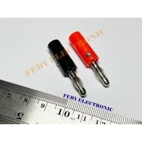 ราคา MERAH Banana Socket Jack Male Banana Terminal 1 คู่เชื่อมต่อสีดําแดง (47151945613)