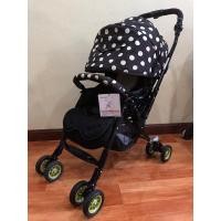 ราคา รถเข็นเด็ก Aprica รุ่น Chocolate Quattro สีดำ เขียว like new !!รุ่นพิเศษ เข็นง่าย ล้อหมุนอิสระทั้งสี่ล้อ (15206418152)