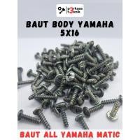 ราคา (JT) (50 ชิ้น) Yamaha Mio, Mio J, Xride, All Yamaha 5X16 Body Bolts/Screws - Green Original (54852830528)